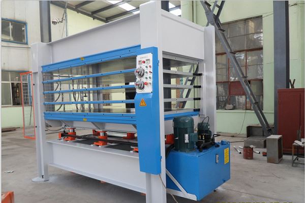 multi layers wood door making hot press machine